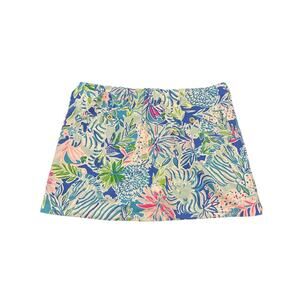 Lilly Pulitzer Girls Skirt Skort Teal Blue Pink Green XL 12-14
